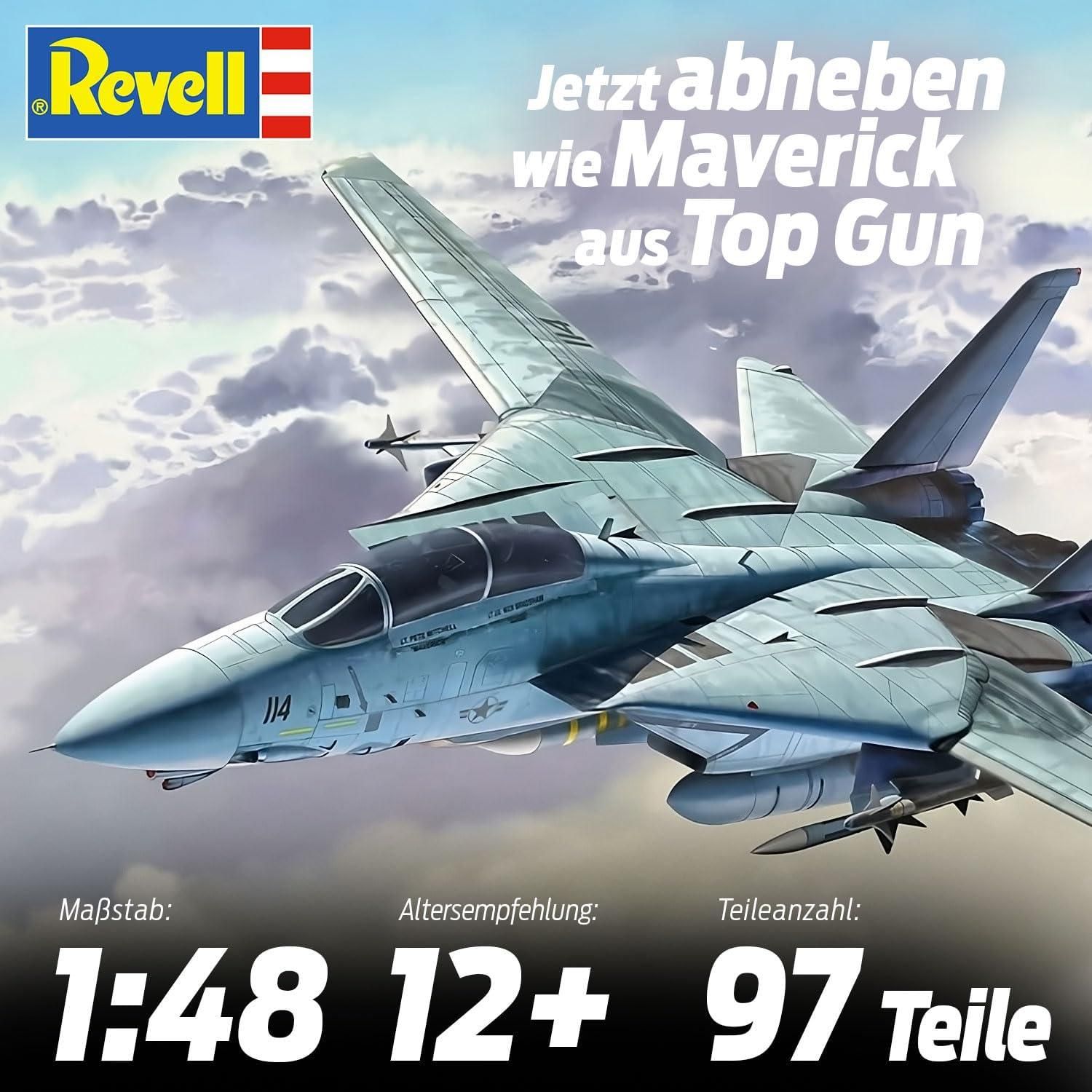 レベル 1/48 トップガン F-14A トムキャット マーヴェリック機