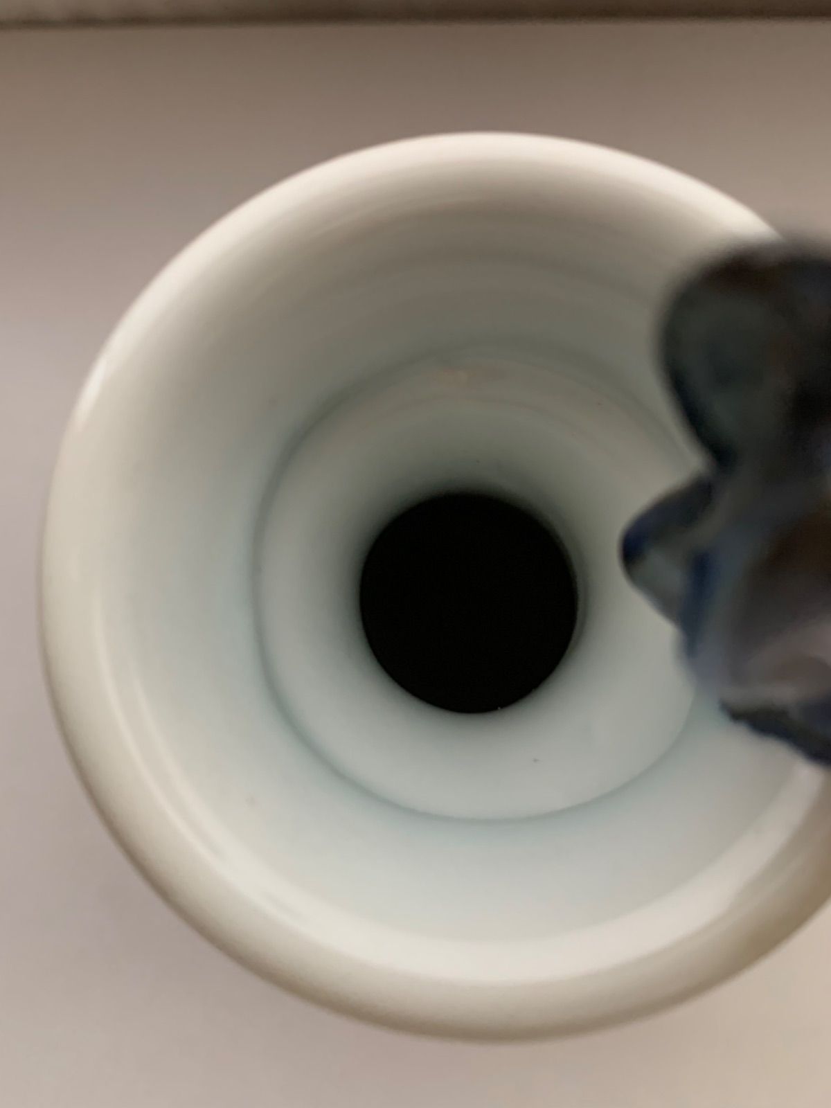 旭窯 龍取手花瓶 牡丹 染付 壺 花入 古染花文様花瓶 瀬戸焼 - メルカリ