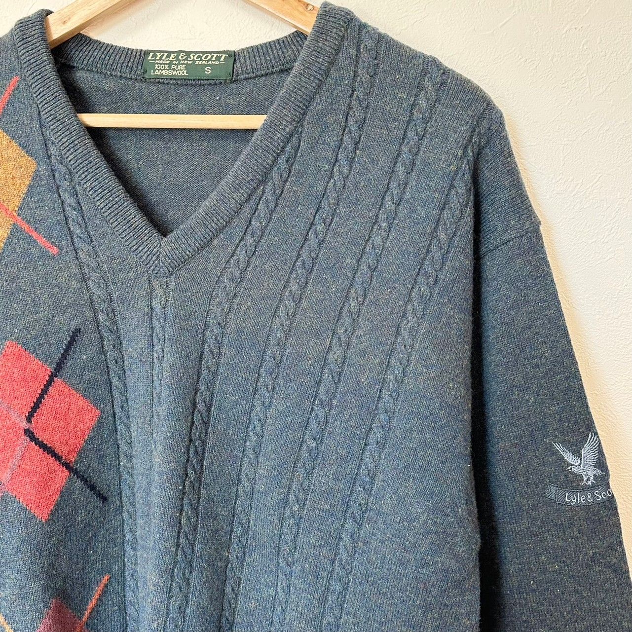 アーガイル柄 Lyle&Scott ヨーロッパ古着 80s90s～ ヴィンテージ 