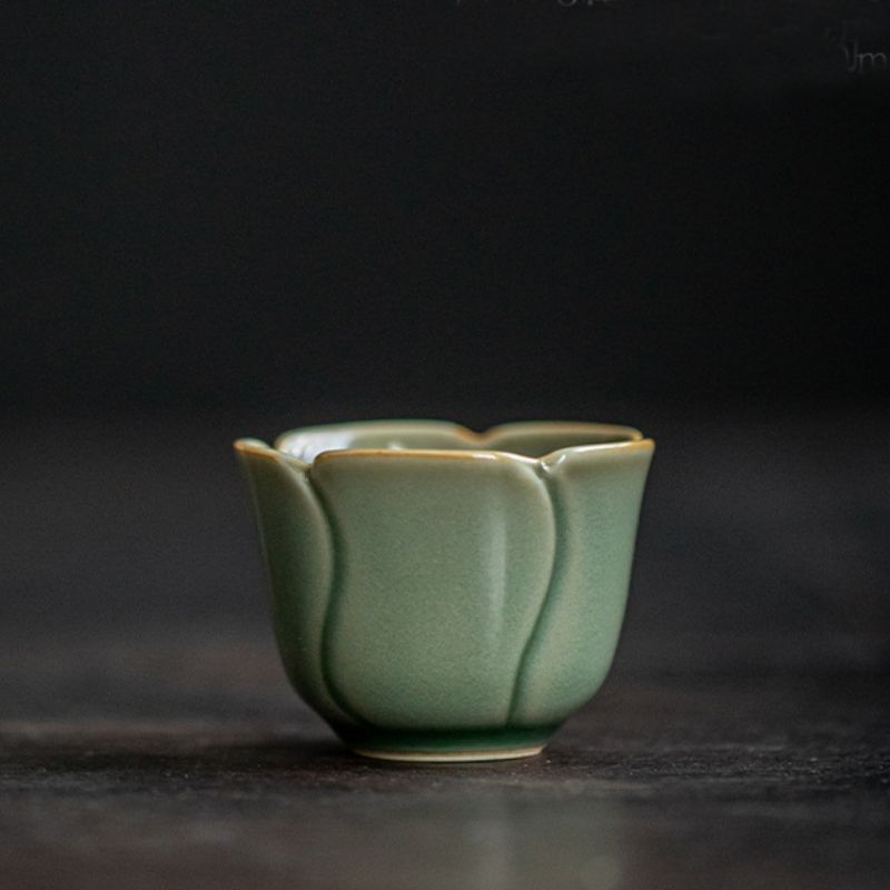 未使用品 極希少 中国美術 湯呑 茶器 青磁 茶杯 煎茶道具