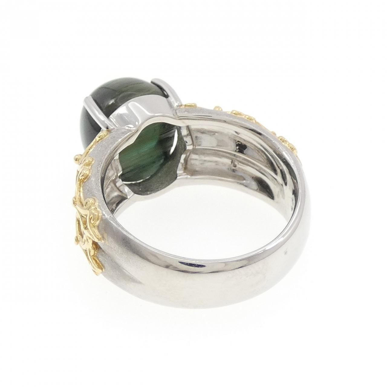 ヤマサキユミコ トルマリンキャッツアイ リング 8.18CT SIROKUMA-CORPORATION_COM