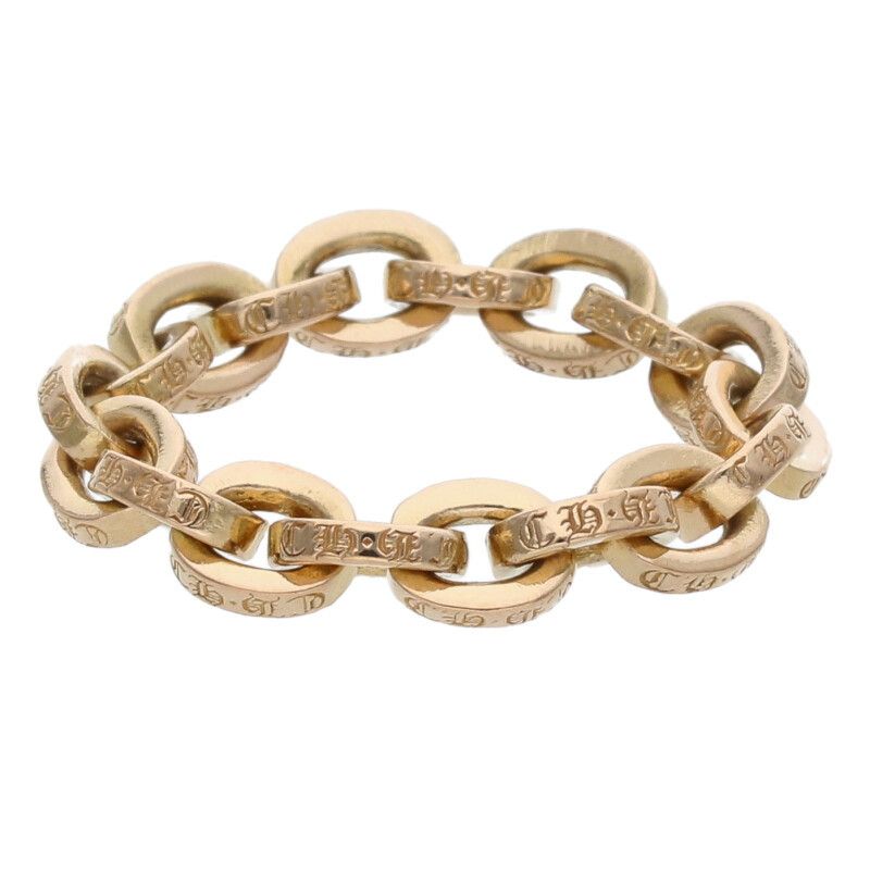 クロムハーツ 22K PAPER CHAIN RING/ペーパーチェーン ゴールド