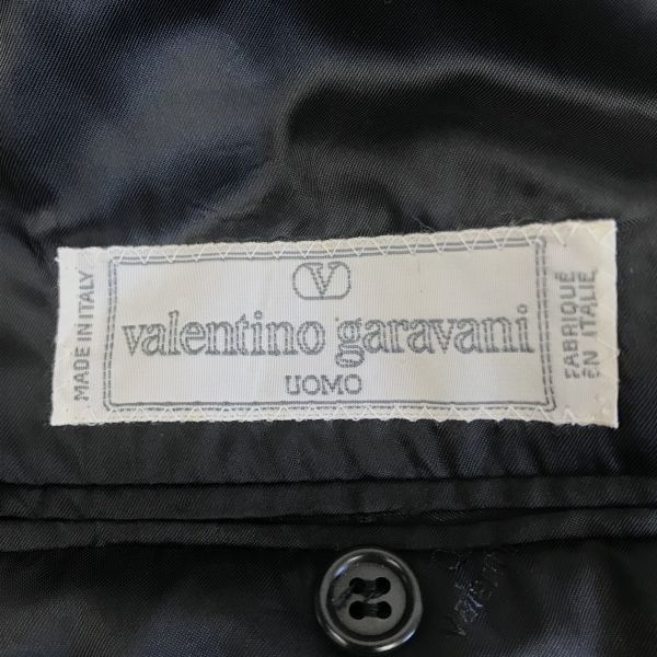 定価36万タグ付き/訳有特価★ヴァレンティノ/VALENTINO★イタリア製/シルク100％/秋冬ダブルテーラードジャケット【メンズ46/黒】◆XBF461  #BUZZBERG