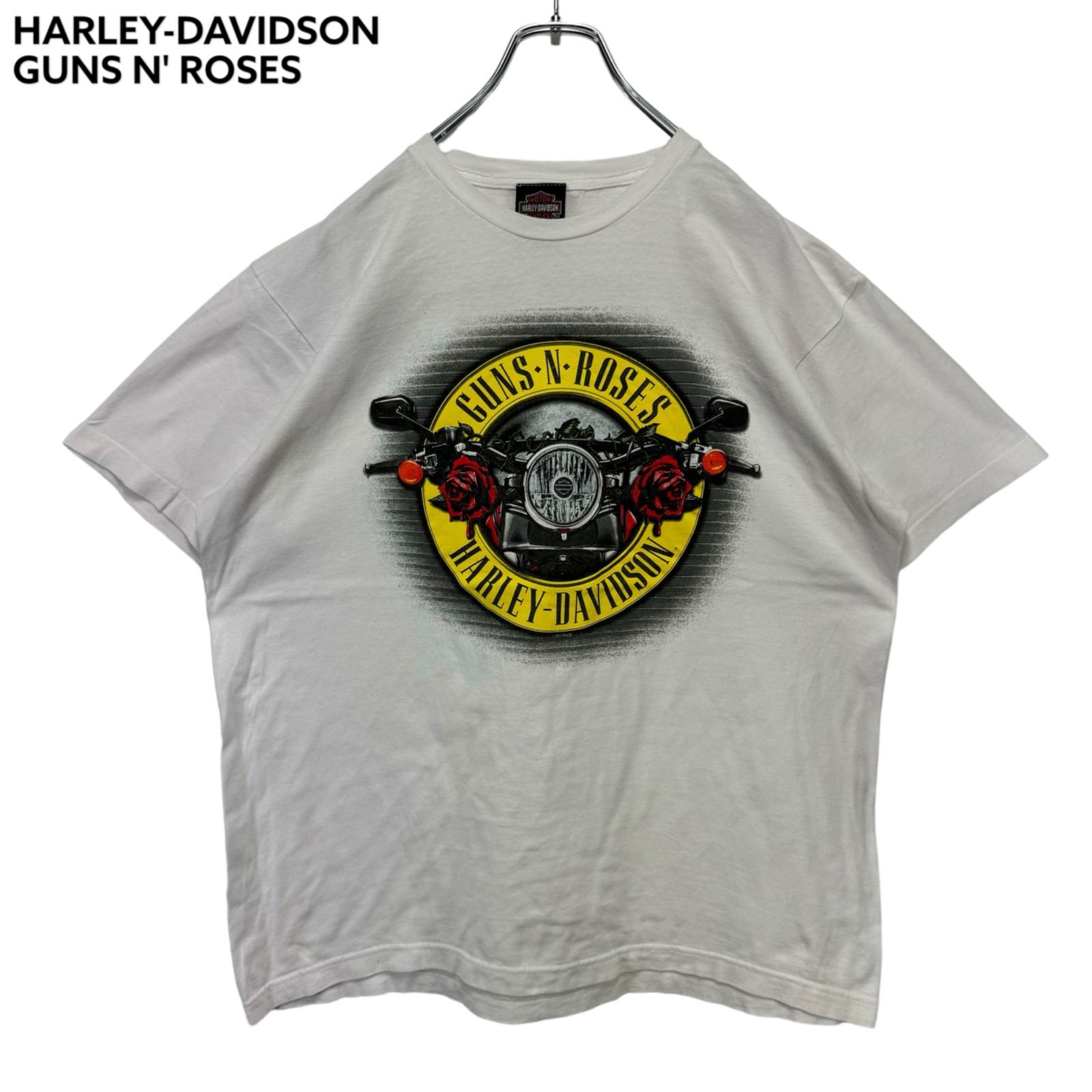 ハーレーダビッドソン　ガンズアンドローゼズ　スウェット　コラボ　2017 GUN'S N ROSES × HARLEY DAVIDSON L/S Tshirt ガンズアンド