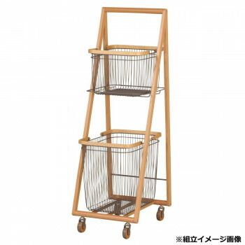 弘益 KOEKI MASH リヴ キャリーバスケットワゴンL グレー LIVCL2GR