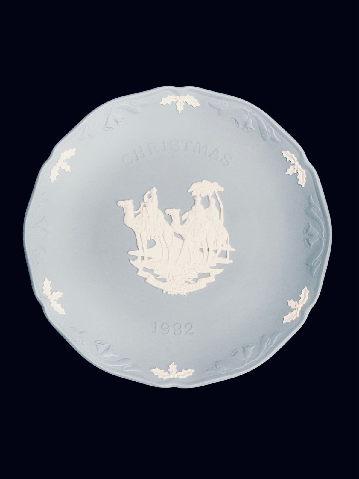  ウエッジウッド　1992年 クリスマスプレート 　ジャスパー ウエッジウッド 1992年 クリスマスプレート ジャスパー WEDGWOOD 1992