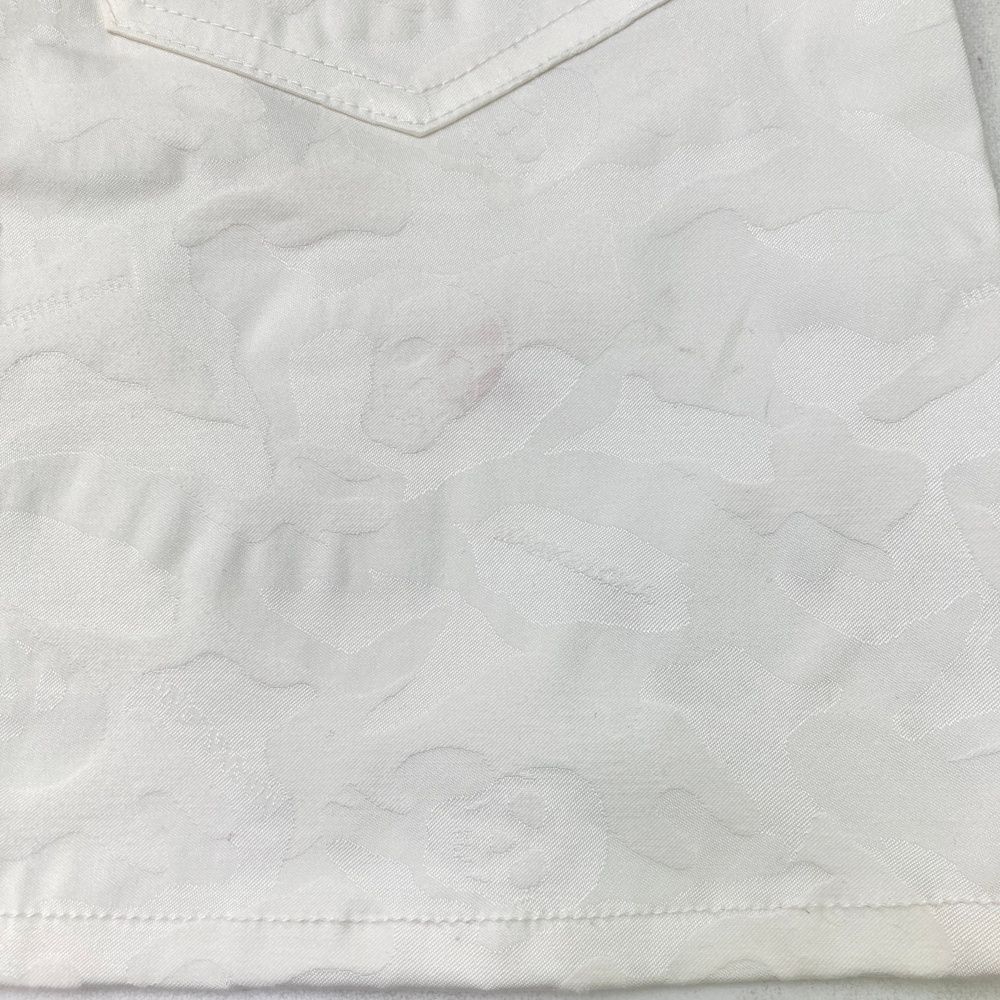 サイズ：S MARK&LONA マークアンドロナ ストレッチスカート スカル