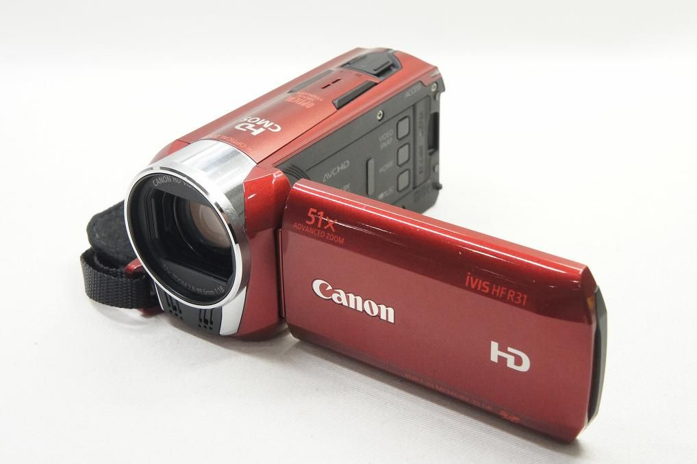 Canon キヤノン iVIS HF R 31 デジタルビデオカメラ レッド 250811 b