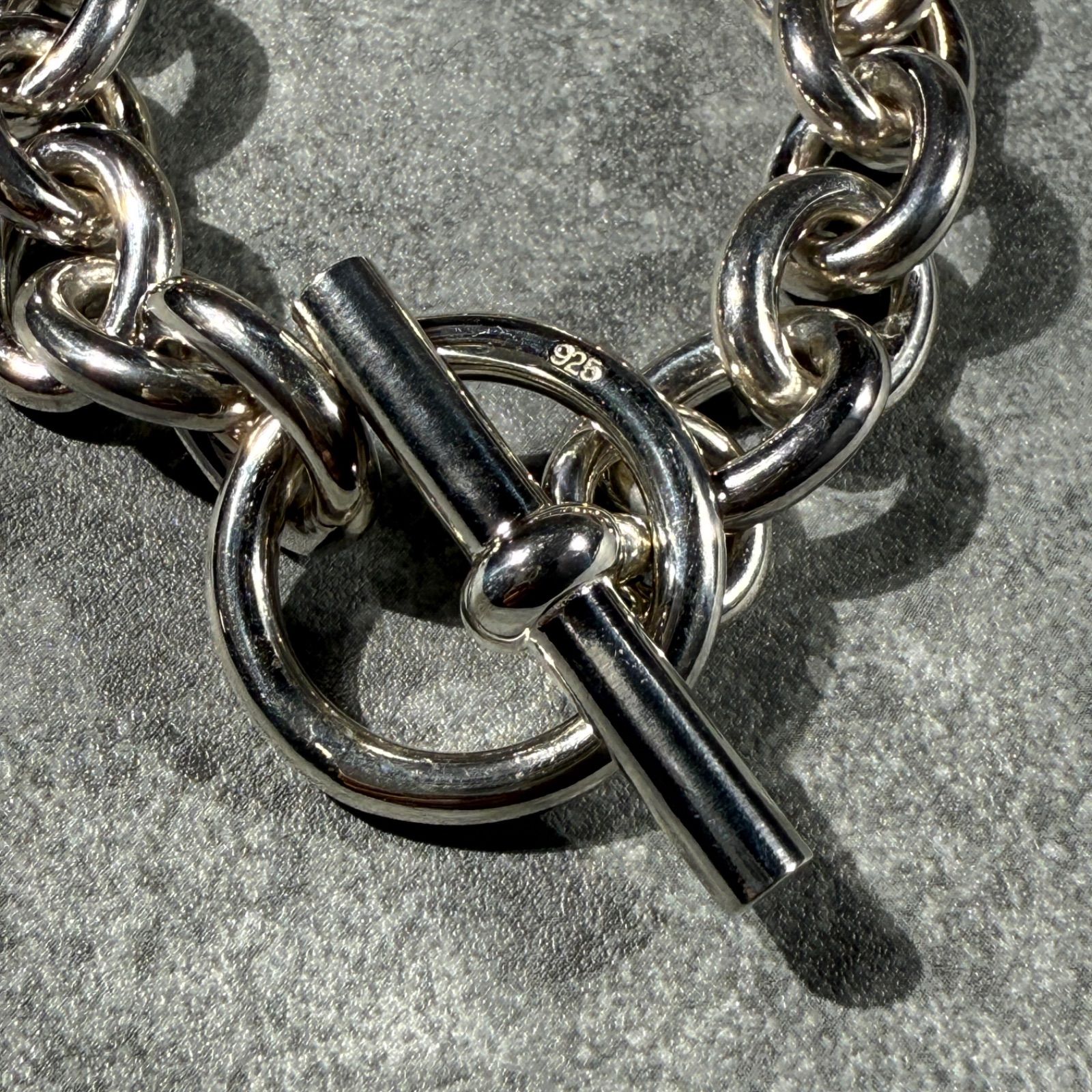 シルバー925製 ラウンドチェーンブレスレット