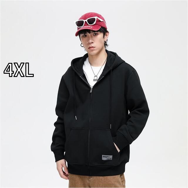 [4XL]秋冬 コーデ メンズ  服 シンプル ファッション オシャレ 大人 かっこいい 大きいサイズ ストリート 紳士服 カジュアル シンプル 快適 フード付き カーディガン ジッパー スウェットシャ