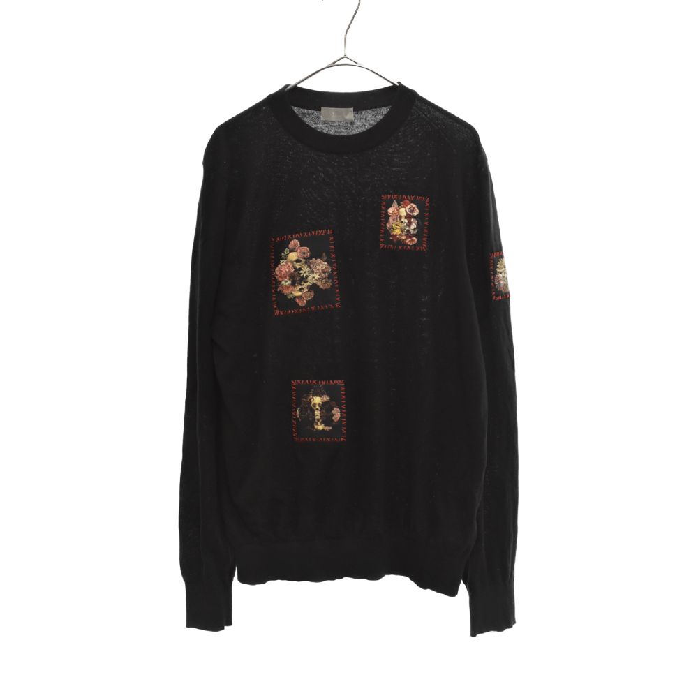 DIOR ディオール 17SS 亀井徹 ヴァニタス スカル パッチ クルー DIOR ディオール 17SS 亀井徹 ヴァニタス スカル パッチ クルー
