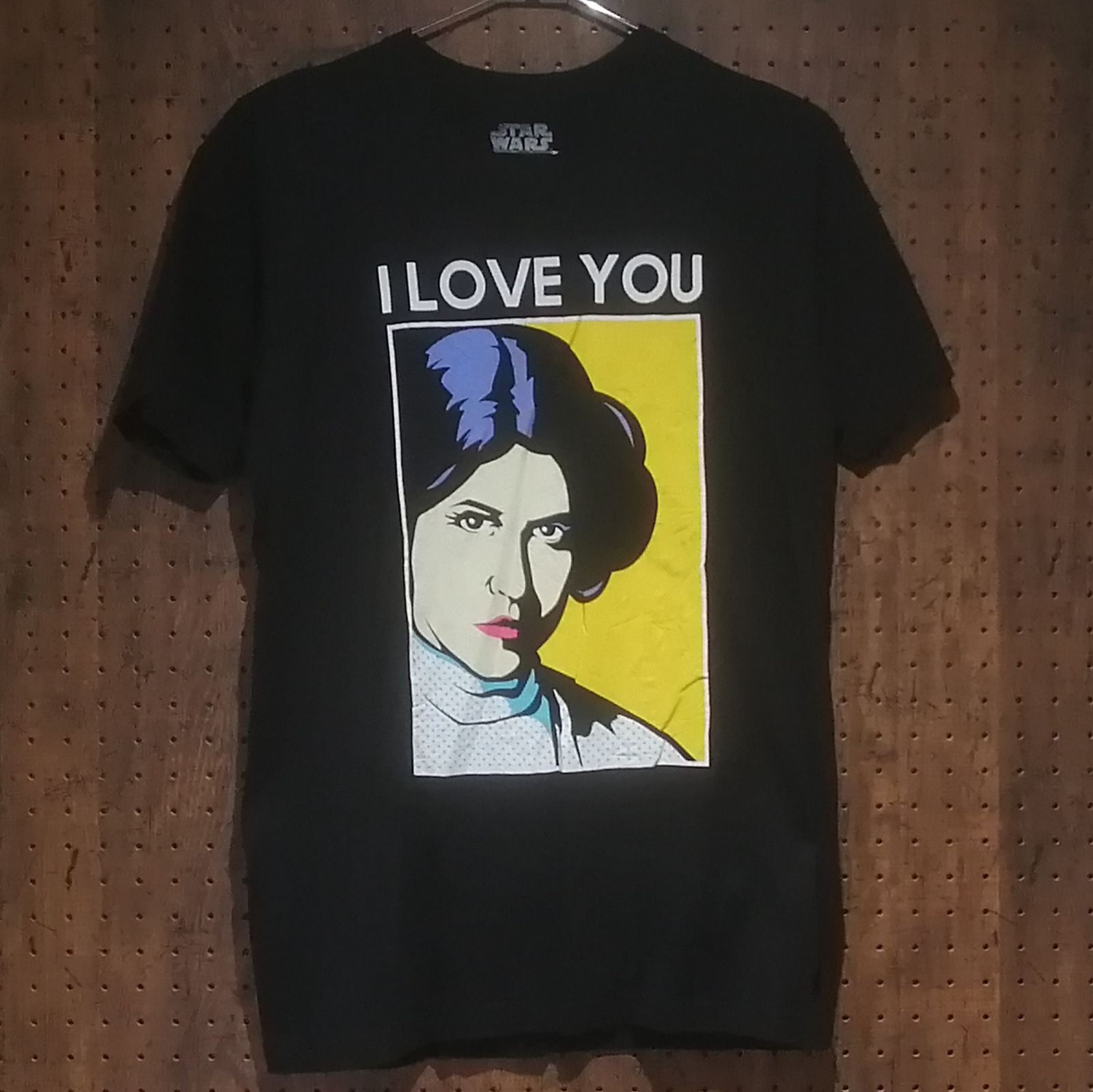 STAR WARS スターウォーズ レイア姫「I LOVE YOU」プリントＴシャツ サイズＳ - メルカリ