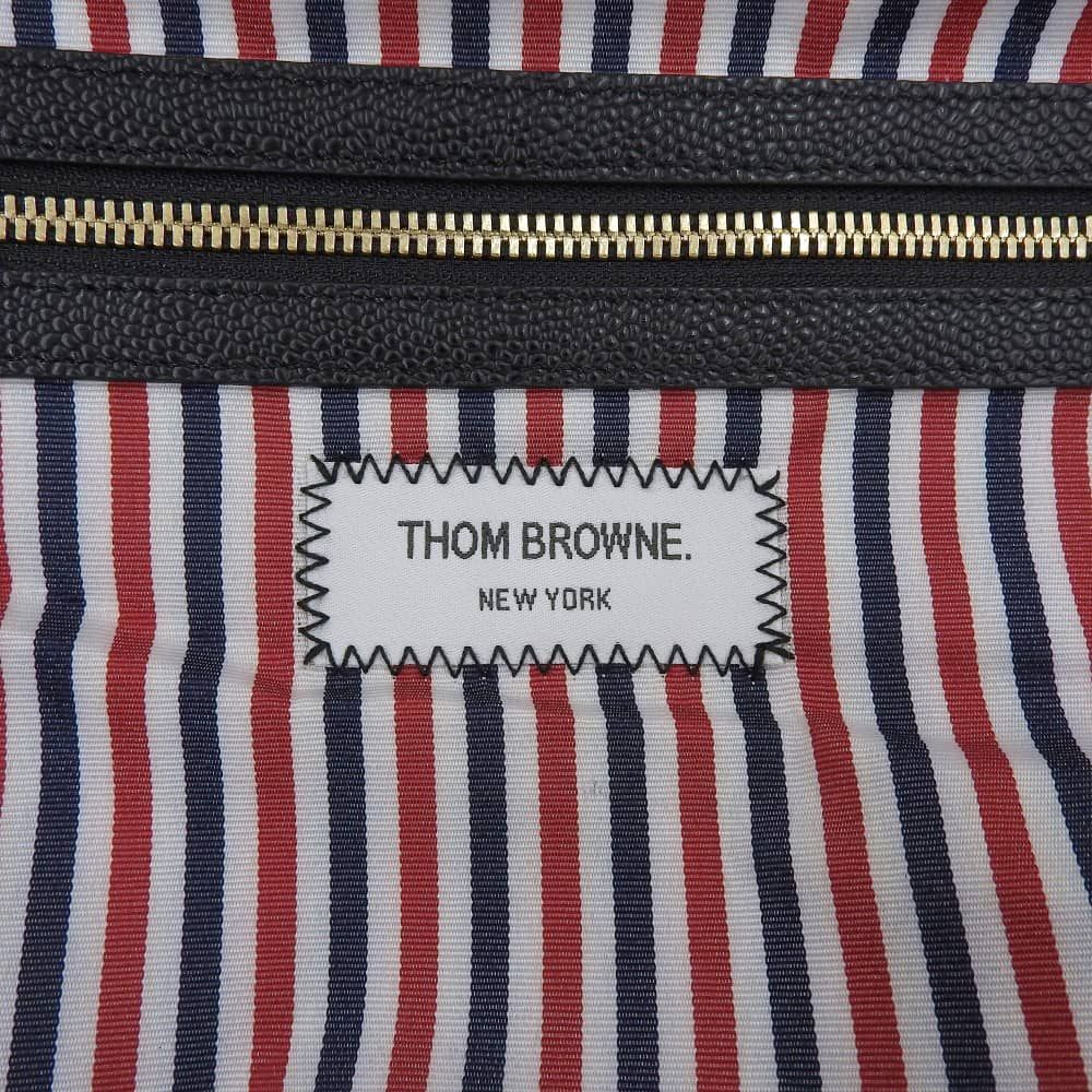 超美品 トムブラウン THOM BROWNE 2017年 MAG032L ペブルグレインカーフ レザー クラシック バックパック リュック 黒 メンズ 定価292000円