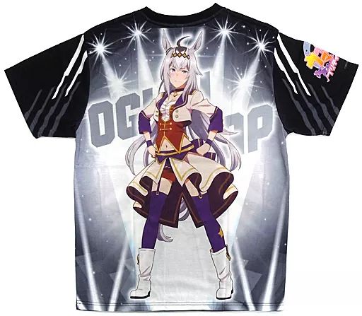 衣類 オグリキャップ フルカラーTシャツ ブラック Lサイズ ウマ娘 プリティーダービー キャラポップストア