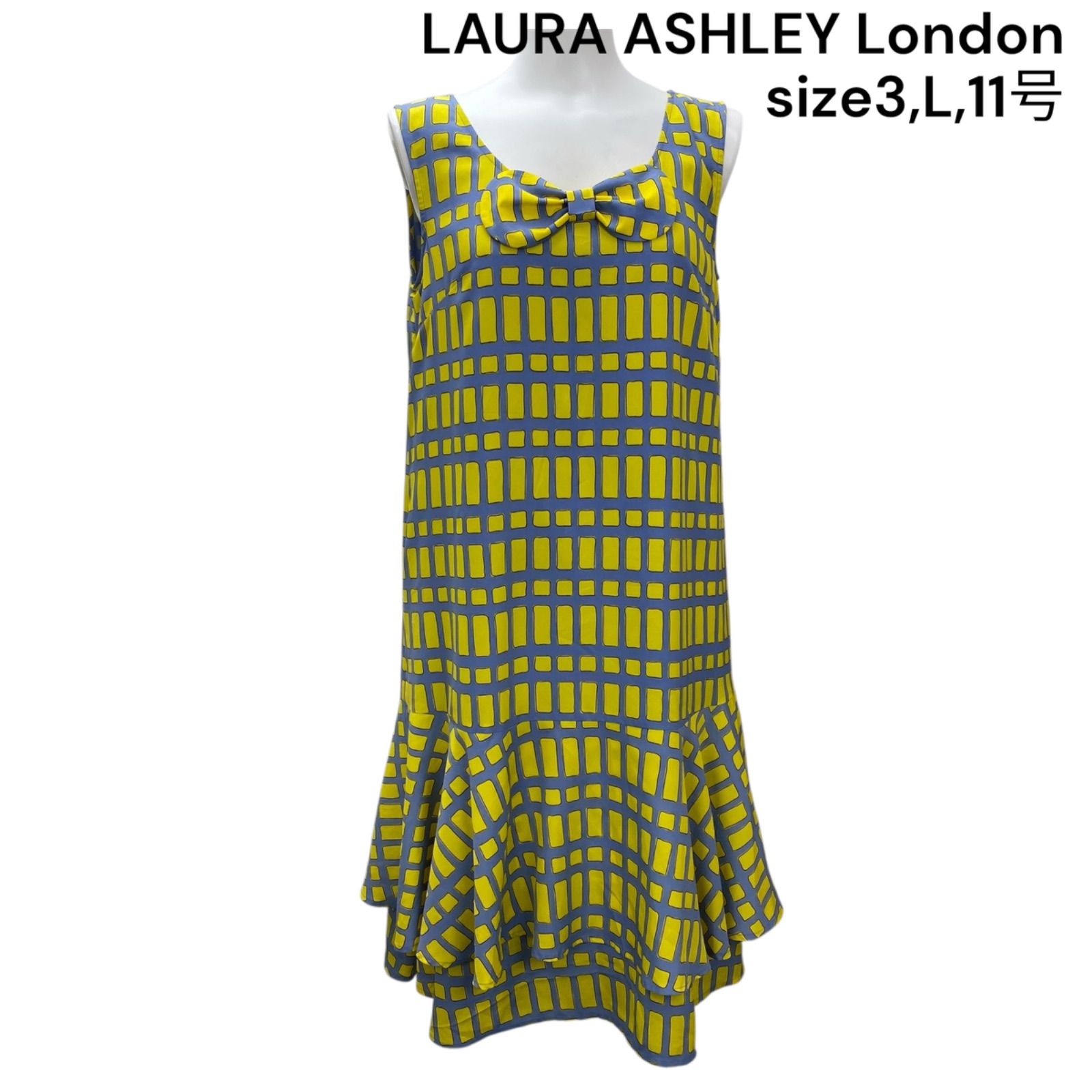 ❣️晩夏セール❣️美品❣️ローラアシュレイロンドンワンピースサイズ2 クリーニング済 □ローラアシュレイ ロンドン LAURA ASHLEY ワンピース ロング