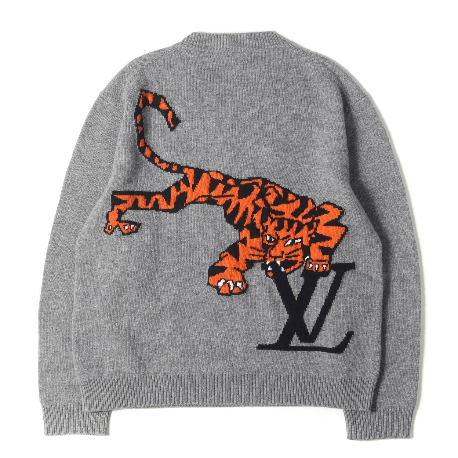 美品】LOUIS VUITTON ルイヴィトン ニット ヘザーグレー サイズ
