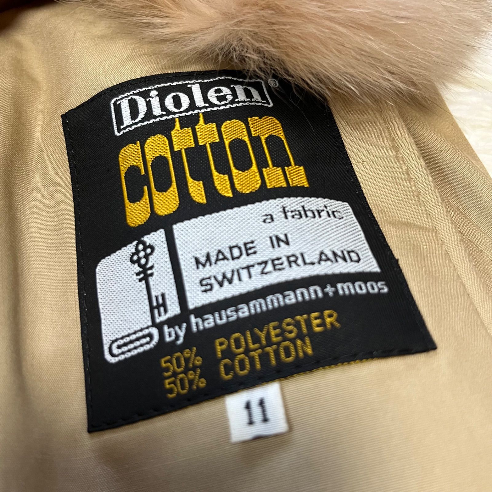 Diolen Cotton ディオレン コットン ボアライナー付きファー