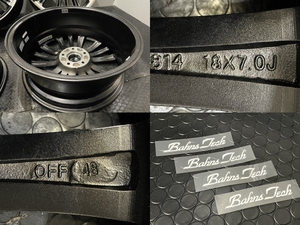 展示品 BLEST BahnsTech VR-01 ブレスト バーンズテック 18インチ 4本 7J5HPCD114.3+48 ヴォクシー ノア等　(VHC348)クレジットカード QRコード決済可能 展示品 BLEST BahnsTech VR-01 ブレスト バーンズテック 18インチ 4本