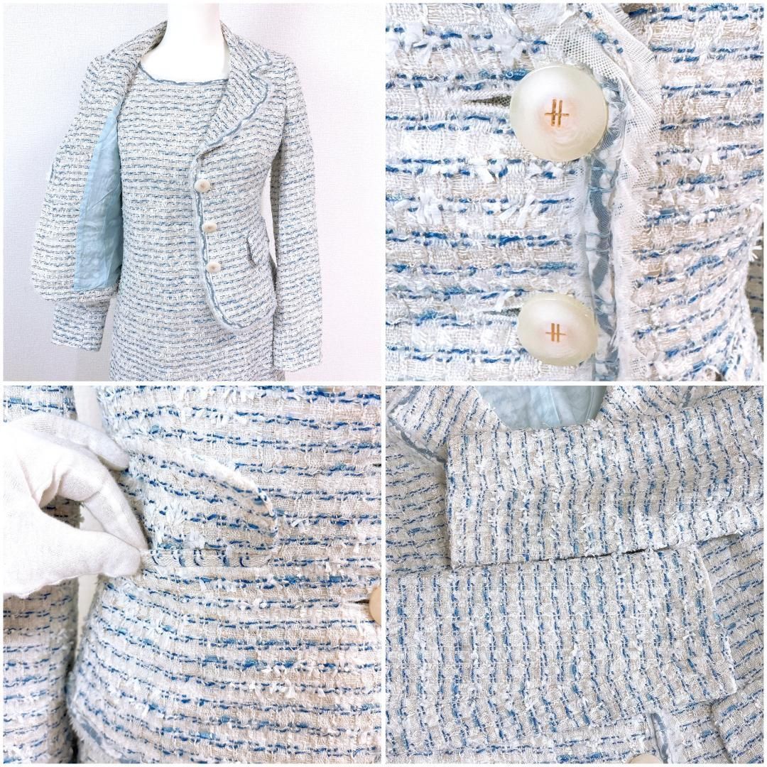 美品】Harrods ワンピースセット ジャケット1 ワンピース2 ツイード