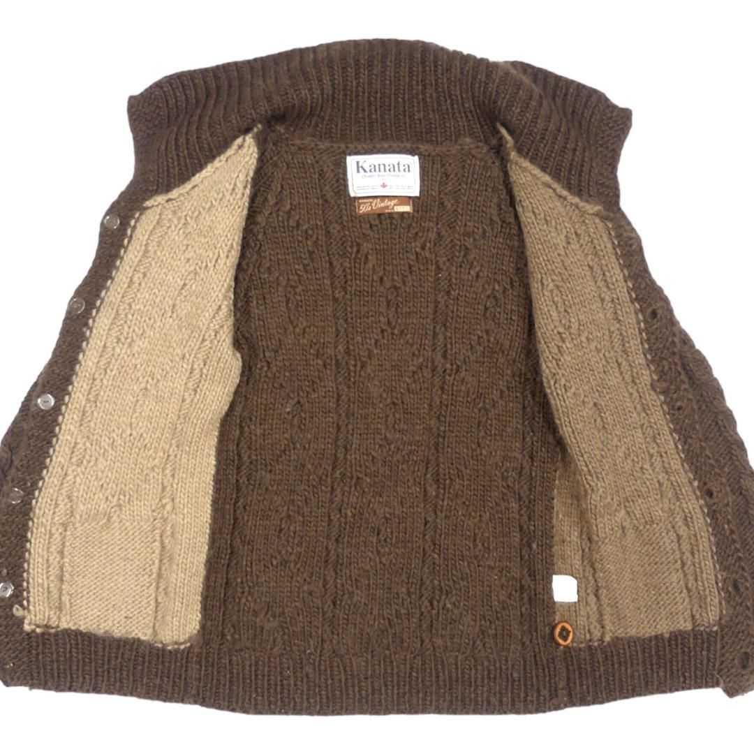 カウチン セーター kanata ニット M カナダ製 カナタ 茶 HN2056 - メルカリ