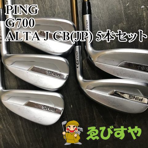 狭山 アイアンセット ピン G700 ALTA J CB JP 5本セット R 24.5 0611