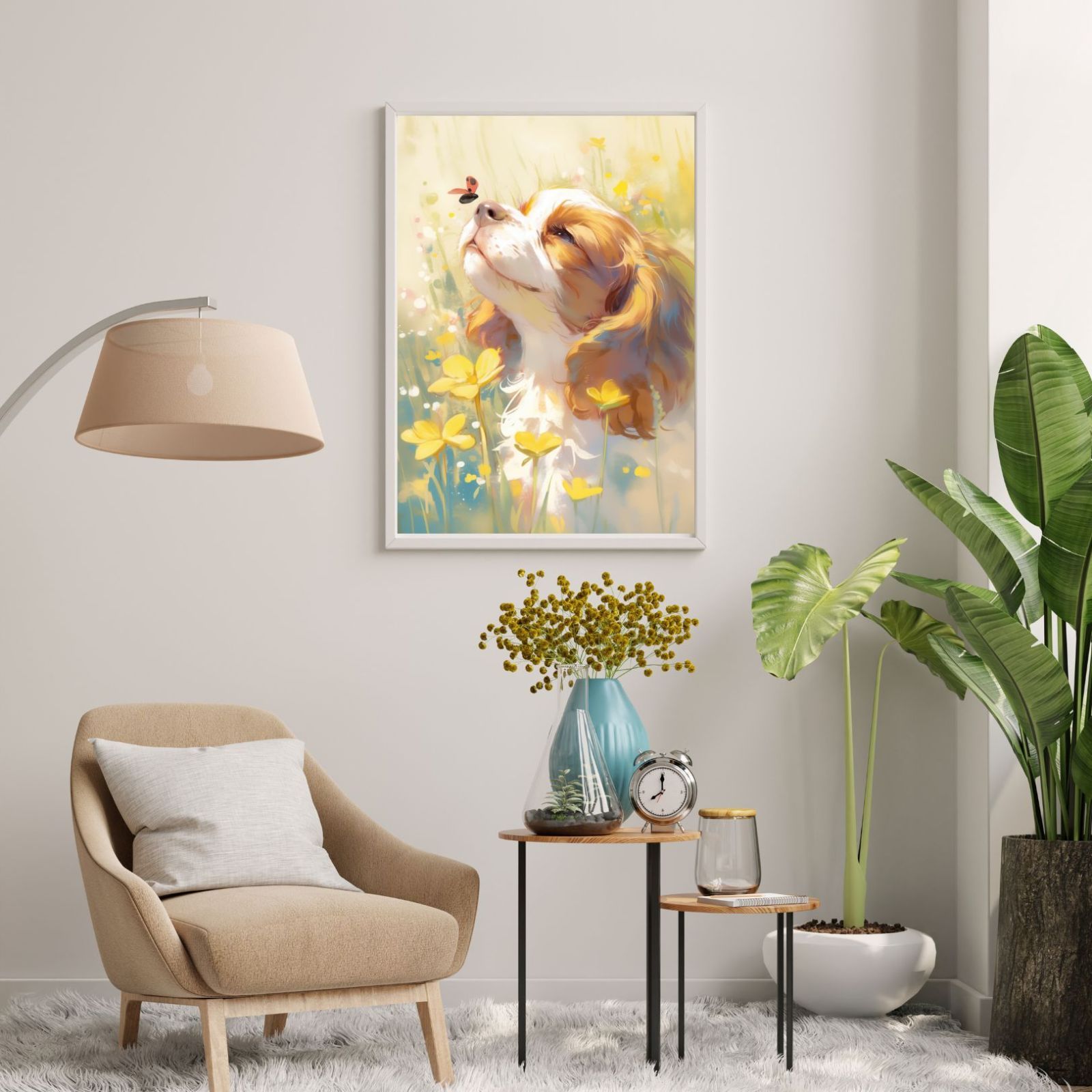 アートポスター 犬の絵