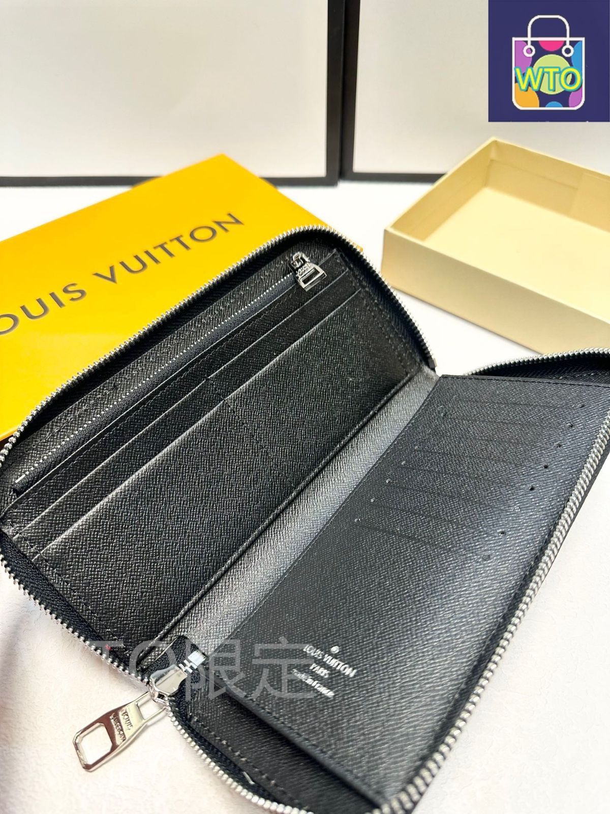 5AAM3 LOUIS VUITTON エピレザー ブラック 財布 ジッパー 5AAM3 LOUIS VUITTON エピレザー ブラック 財布 ジッパー 5AAM3