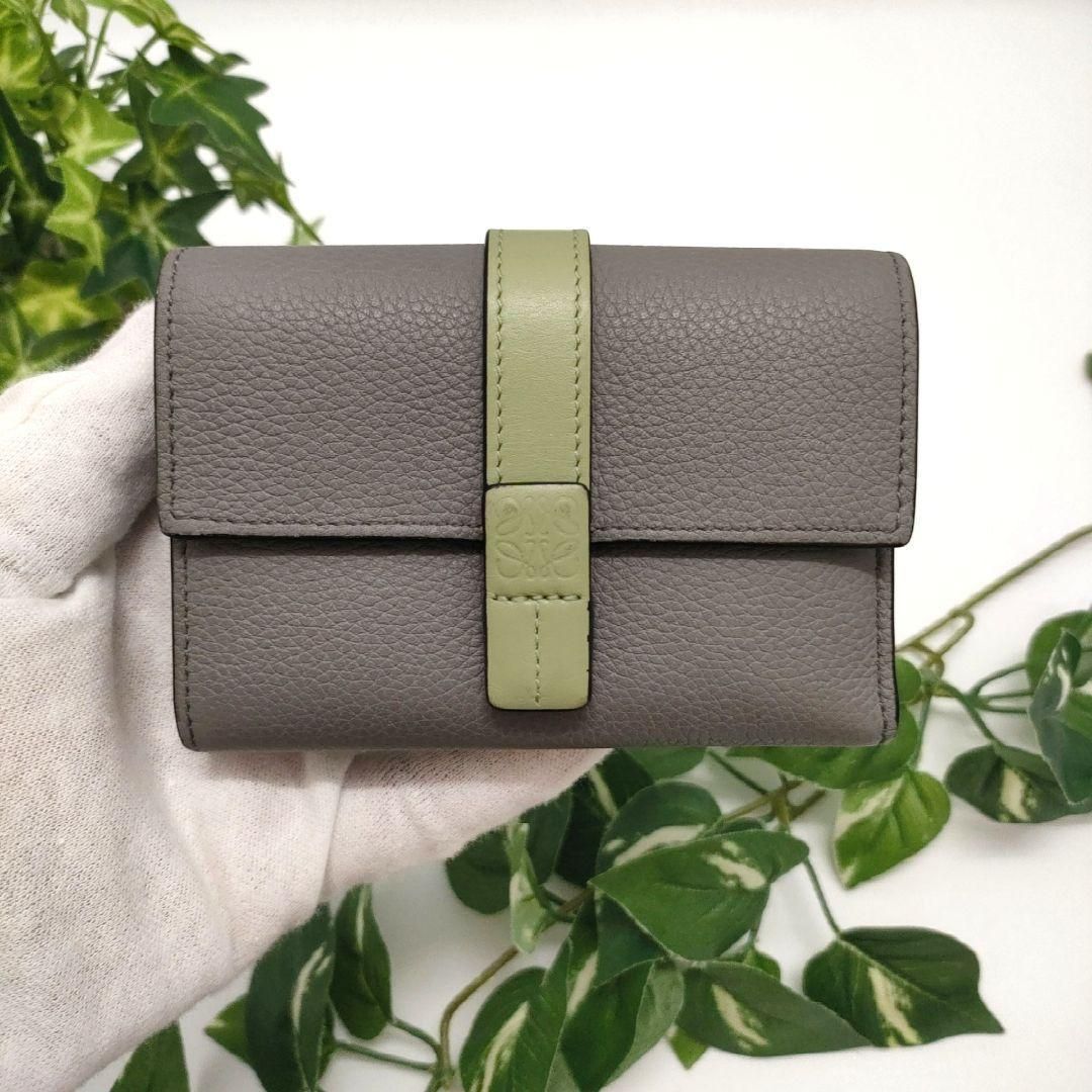 LOEWEミニ財布 ロエベ 三つ折り財布 スモールバーティカルウォレット