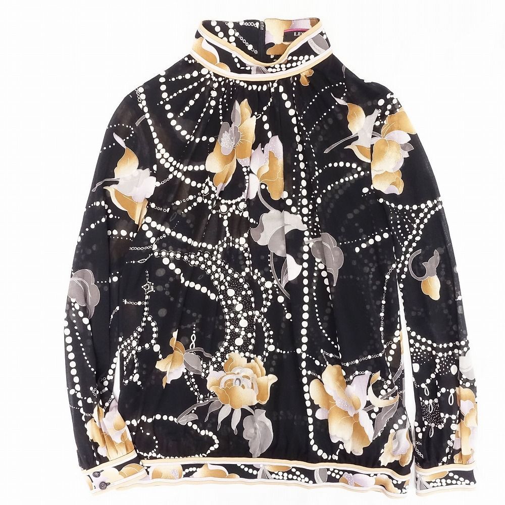 レオナール LEONARD FASHION 花柄 フラワープリント カンカン シアー
