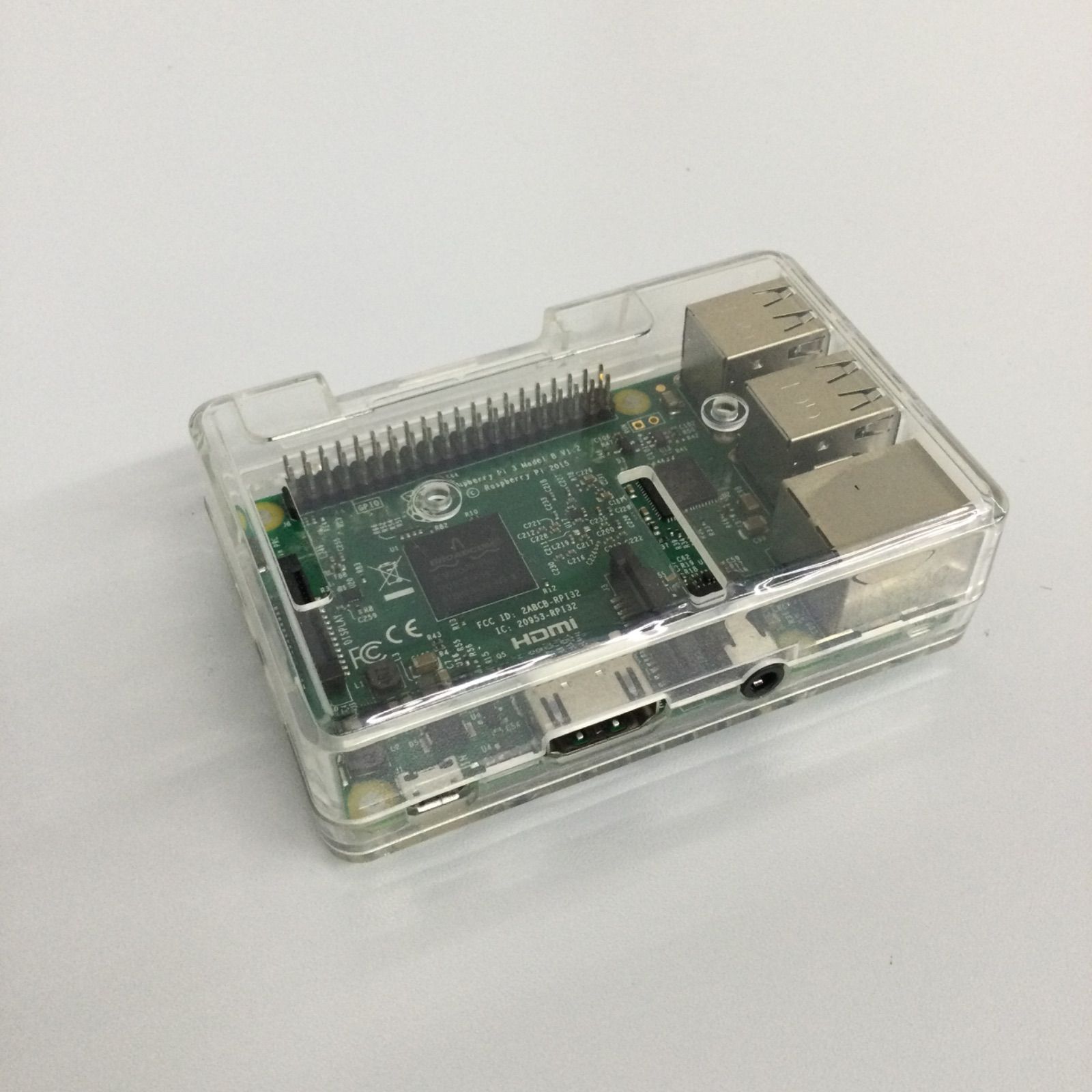 □Raspberry Pi 3 Model B クリアケース付き ラズベリーパイ ラズパイ 