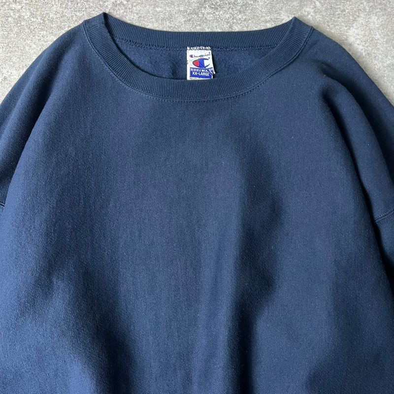 チャンピオン リバースウィーブ 90年代 目無し ネイビー メキシコ製 2XL チャンピオン リバースウィーブ 90年代 目無し ネイビー