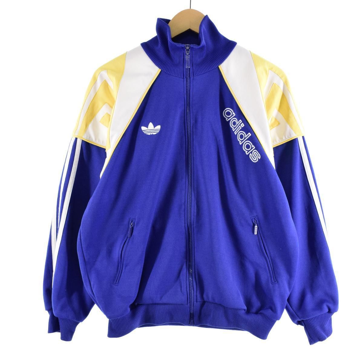 アディダス 古着ジャージ ヴィンテージトラックジャケットY2K 古着 80年代 アディダス adidas バック刺繍 ジャージ トラック