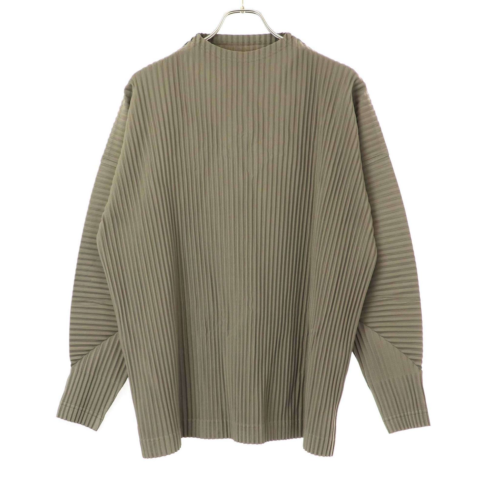 オムプリッセイッセイミヤケ 23aw モックネックカットソー オムプリッセイッセイミヤケ 23aw モックネックカットソー HOMME