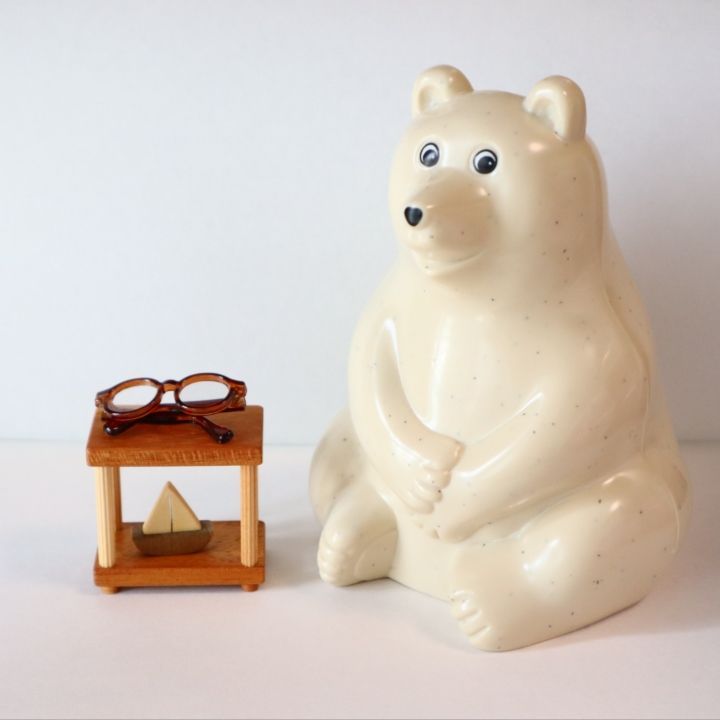北欧白くま貯金箱ミニ用 ミニしろくま用(ガチャならぶんです。用) 小物