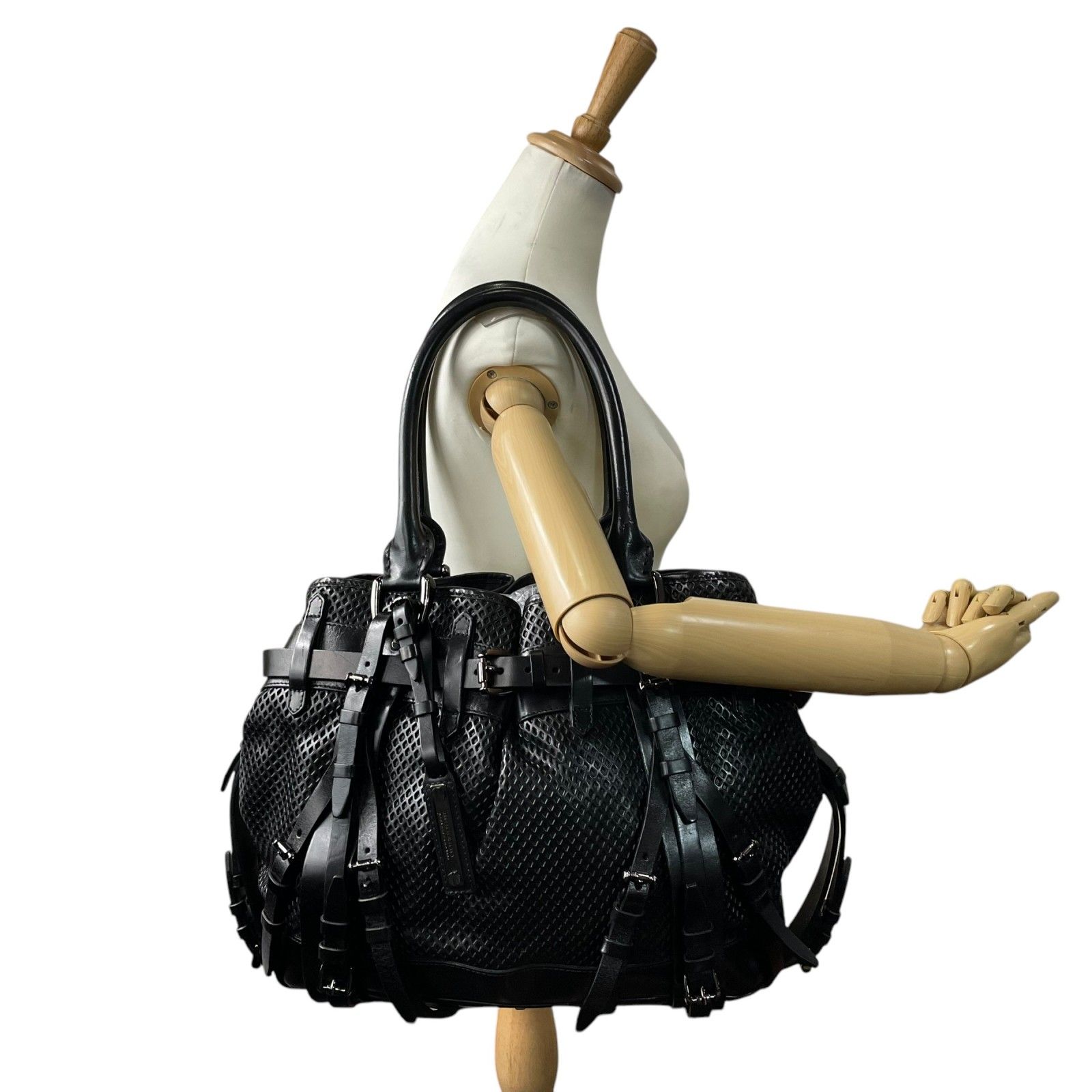 希少・鍵付き】バーバリー ダレスバッグ ビジネスバッグ シボ革 ノバ