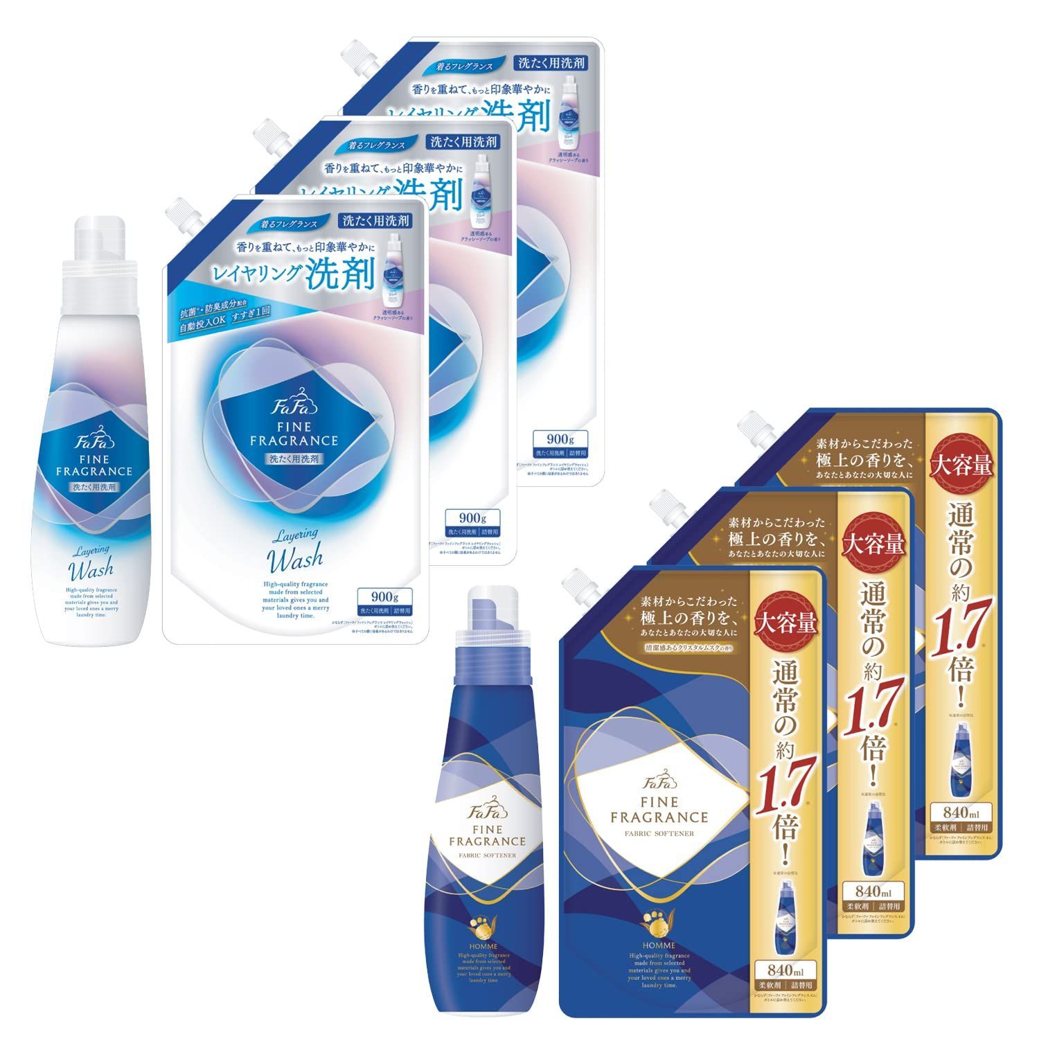 ファーファ　オム　ファインフレグランス　ウォッシュ　洗剤　2本セット ファーファファインフレグランス ウォッシュ オム | NSファーファ
