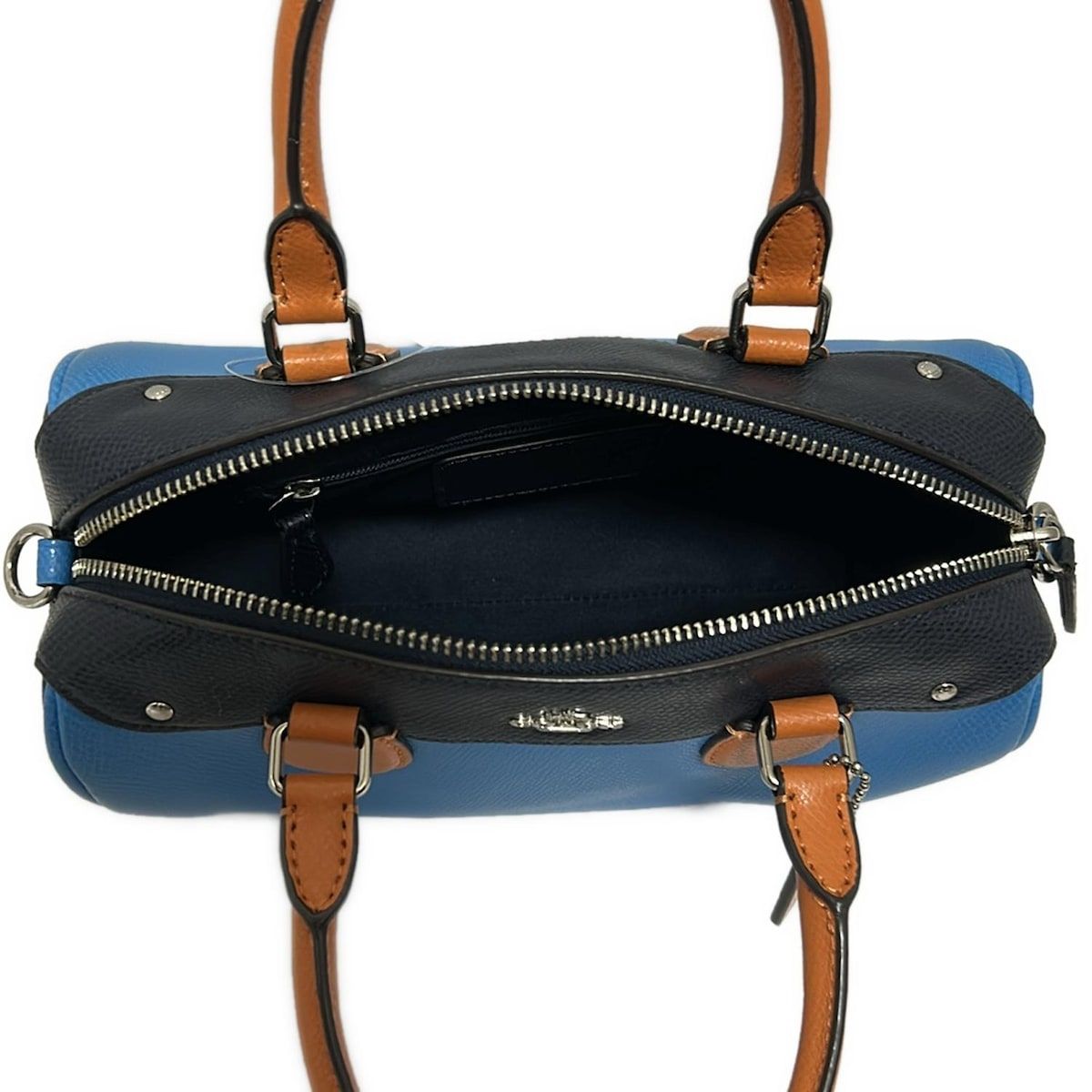 COACH(コーチ) ハンドバッグ美品 - F37708 ブルー×ダーク