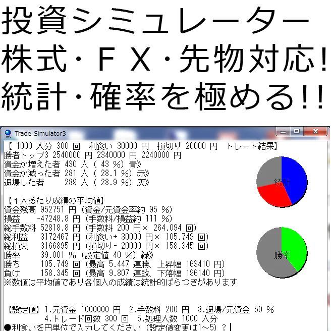 株/FX資金管理シミュレーター[率] - メルカリ