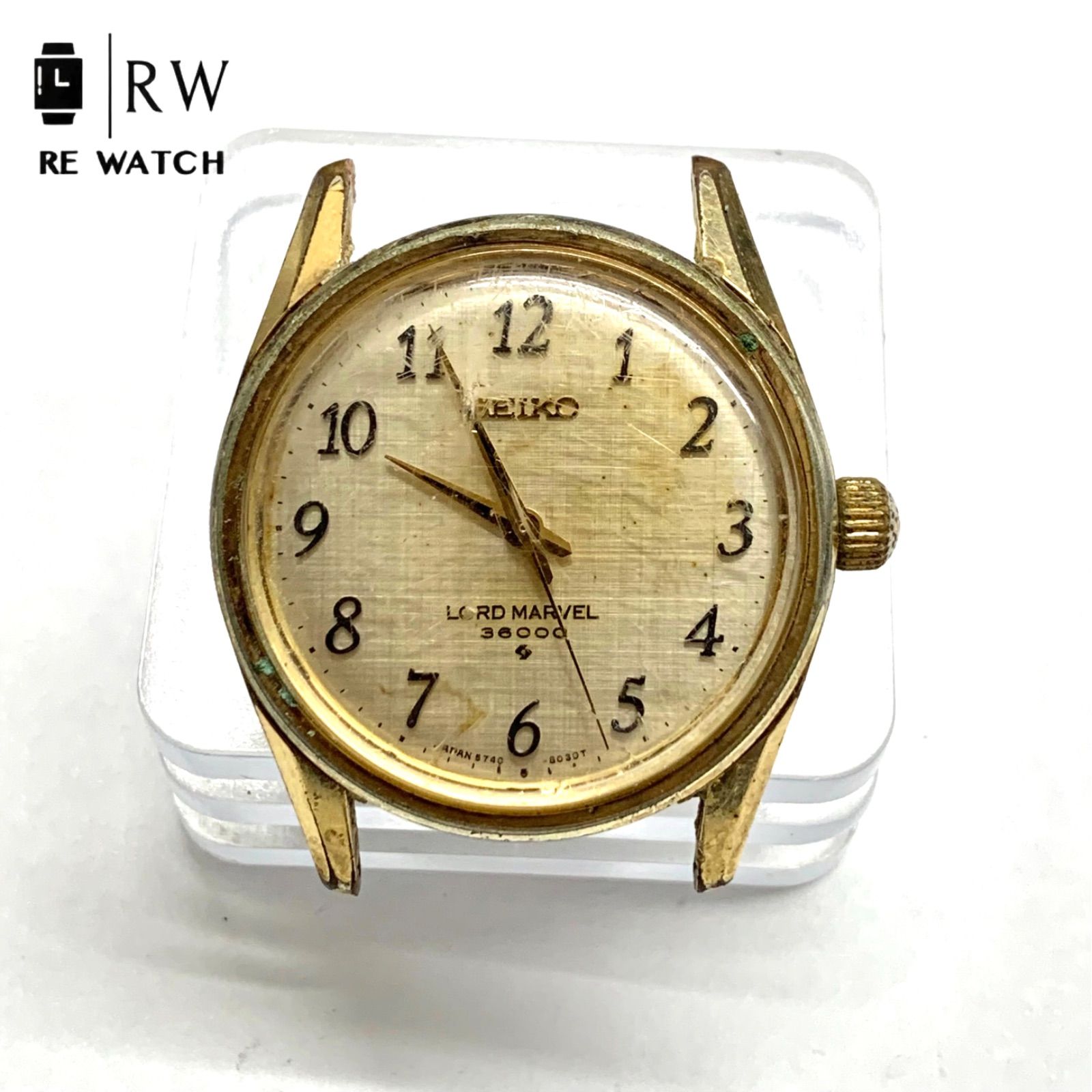 ジャンク品 SEIKO LORD MARVEL 5740-8000 手巻き時計