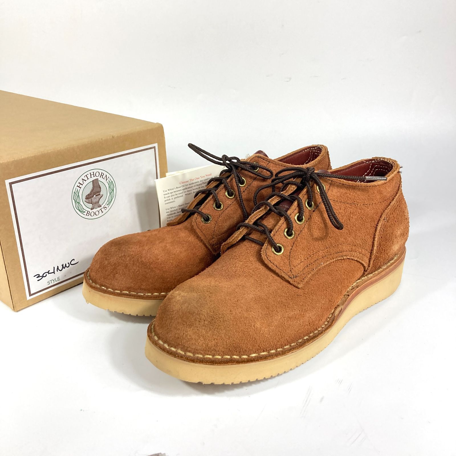 中古品】HATHORN BOOTS ハソーンブーツ LACE UP ROGGER BOOTS