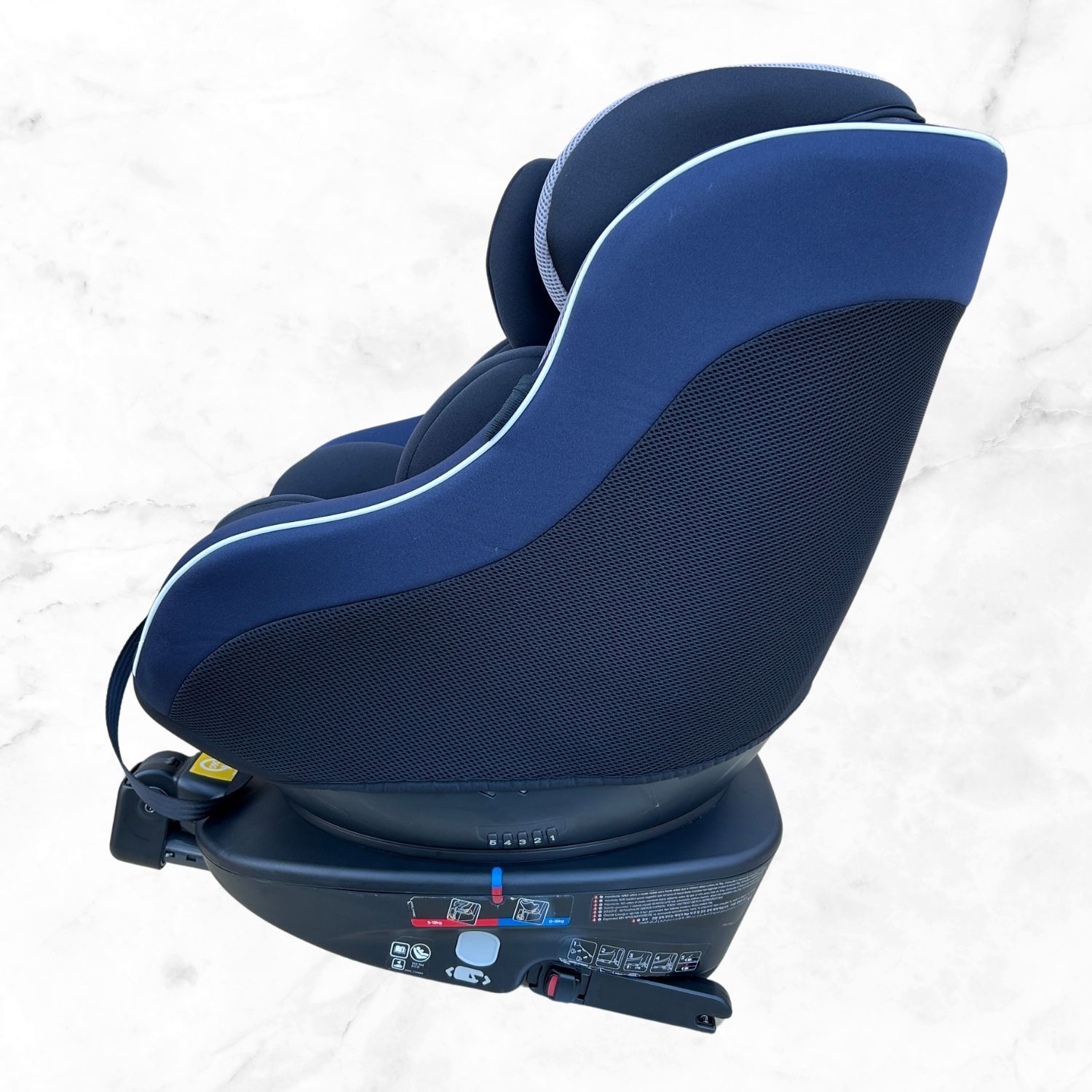 美品】joie ジョイー Arc360° ISOFIX グレー ネイビー ブルー