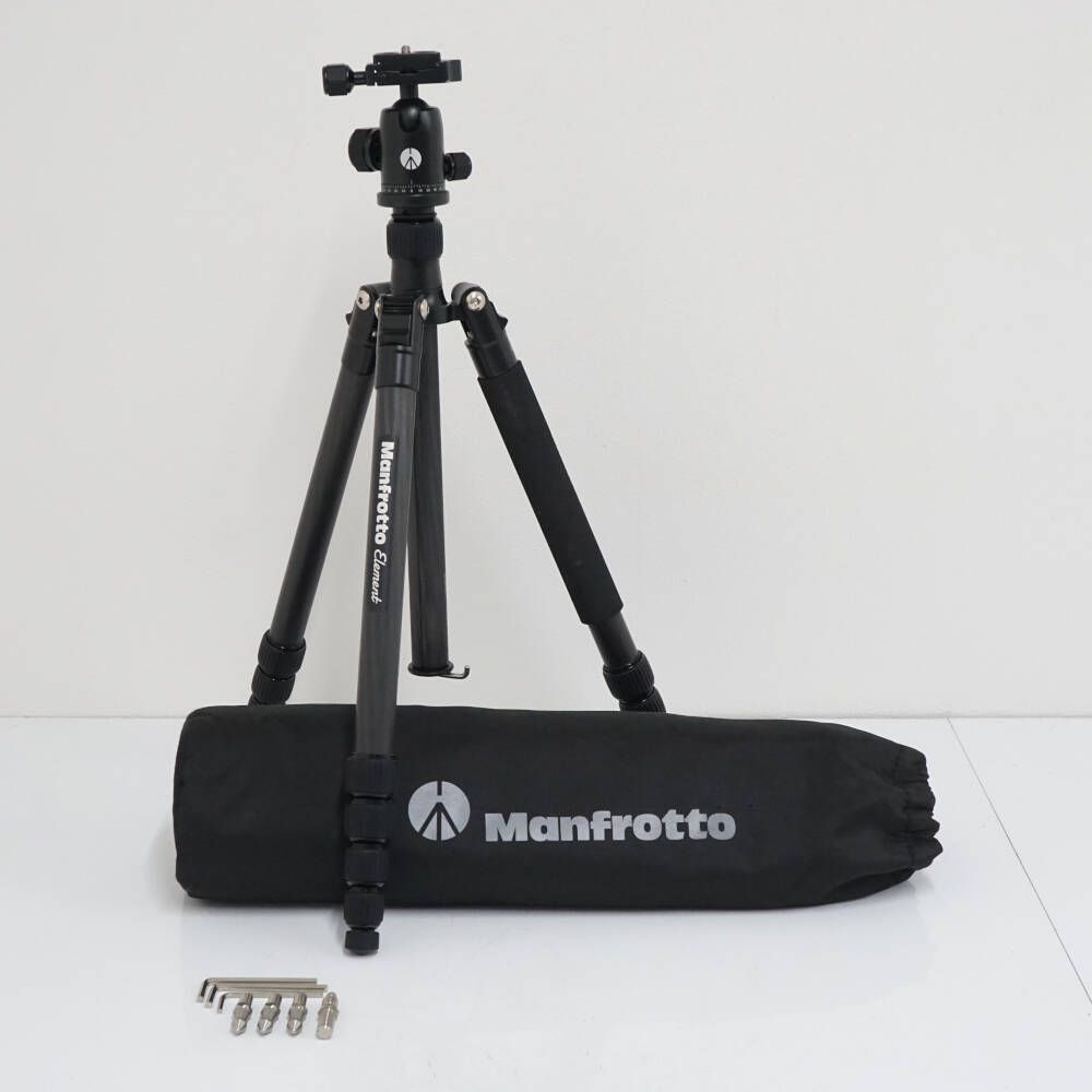 Manfrotto Element MKELEB5CF-BH トラベルカーボン三脚 マンフロット エレメント 完動品 CE4328
