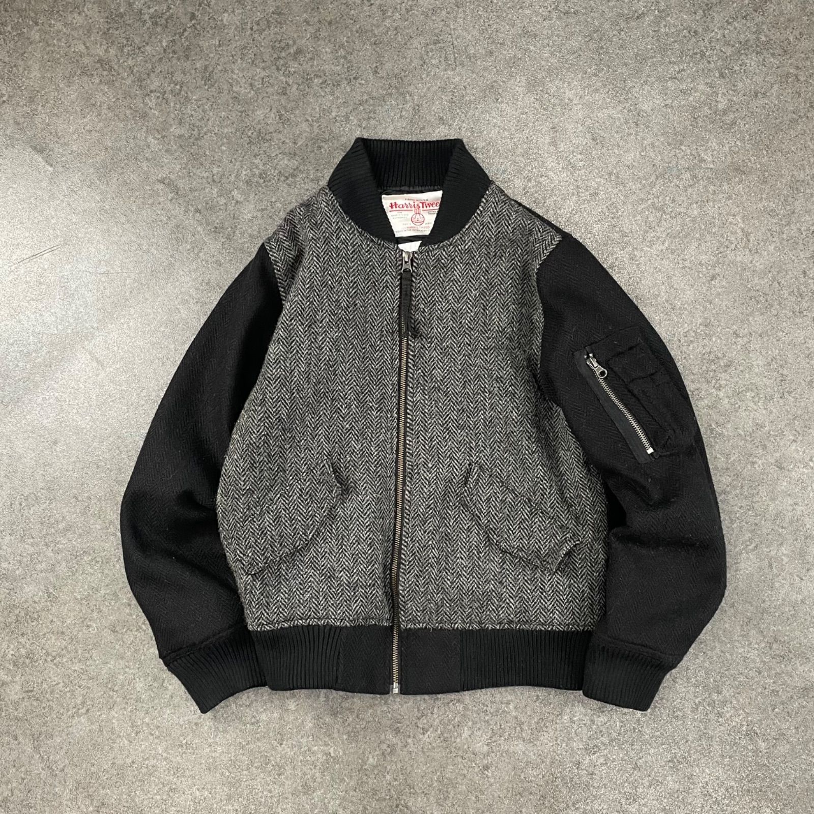 SEVENDAYS=SUNDAY HARRIS TWEED MA-1 Flight Bomber Jacket セブン 