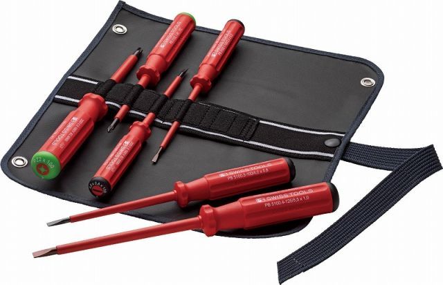 PBスイスツールズ エレクトロ絶縁スリムドライバーセット PBスイスツールズ社 手作業工具 絶縁用品 絶縁ドライバー 代引不可 PB SWISS TOOLS 5549SL エレクトロ絶縁スリムドライバーセット PB