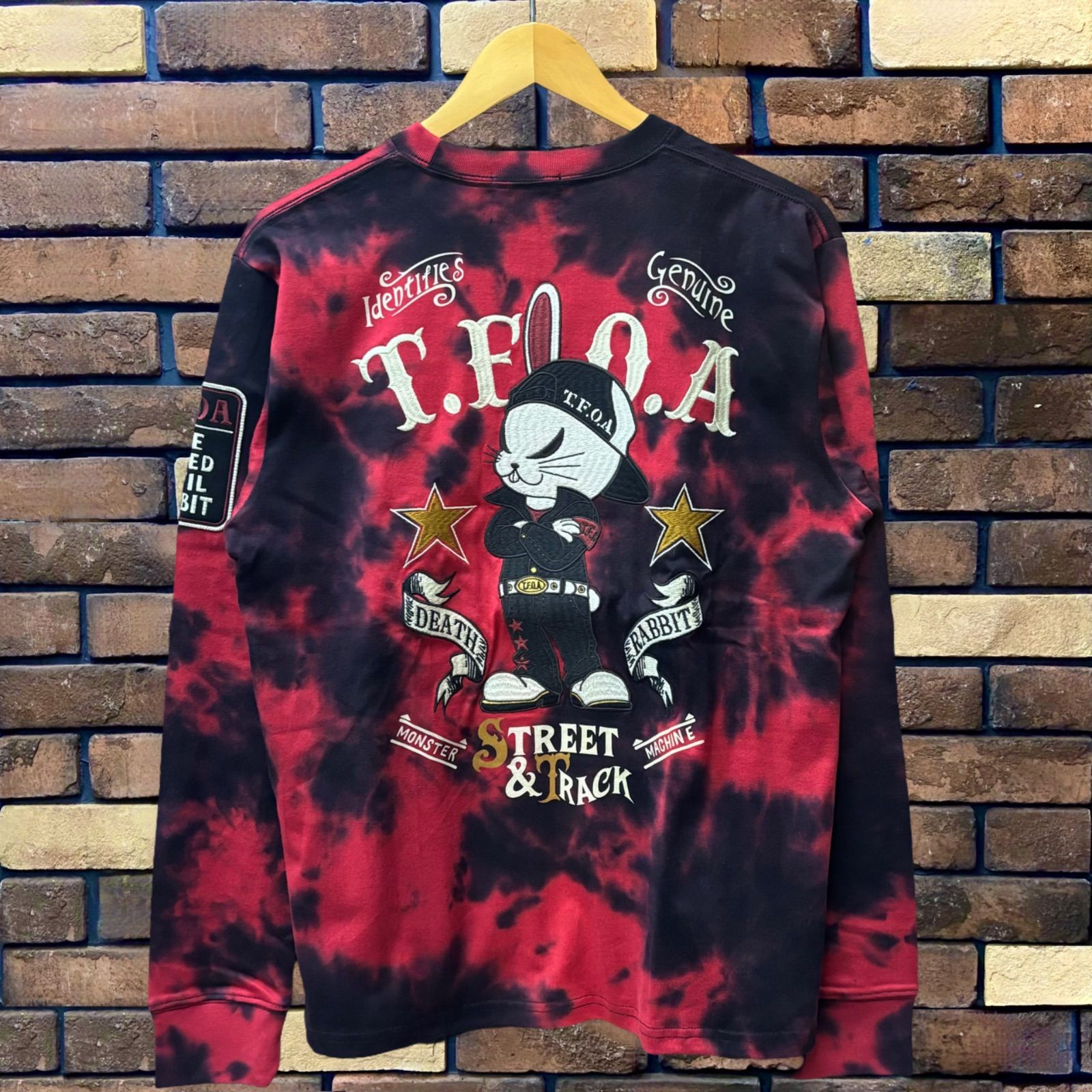 CROWS×WORST ムラ染め天竺長袖Tシャツ】クローズ ワースト T.F.O.A