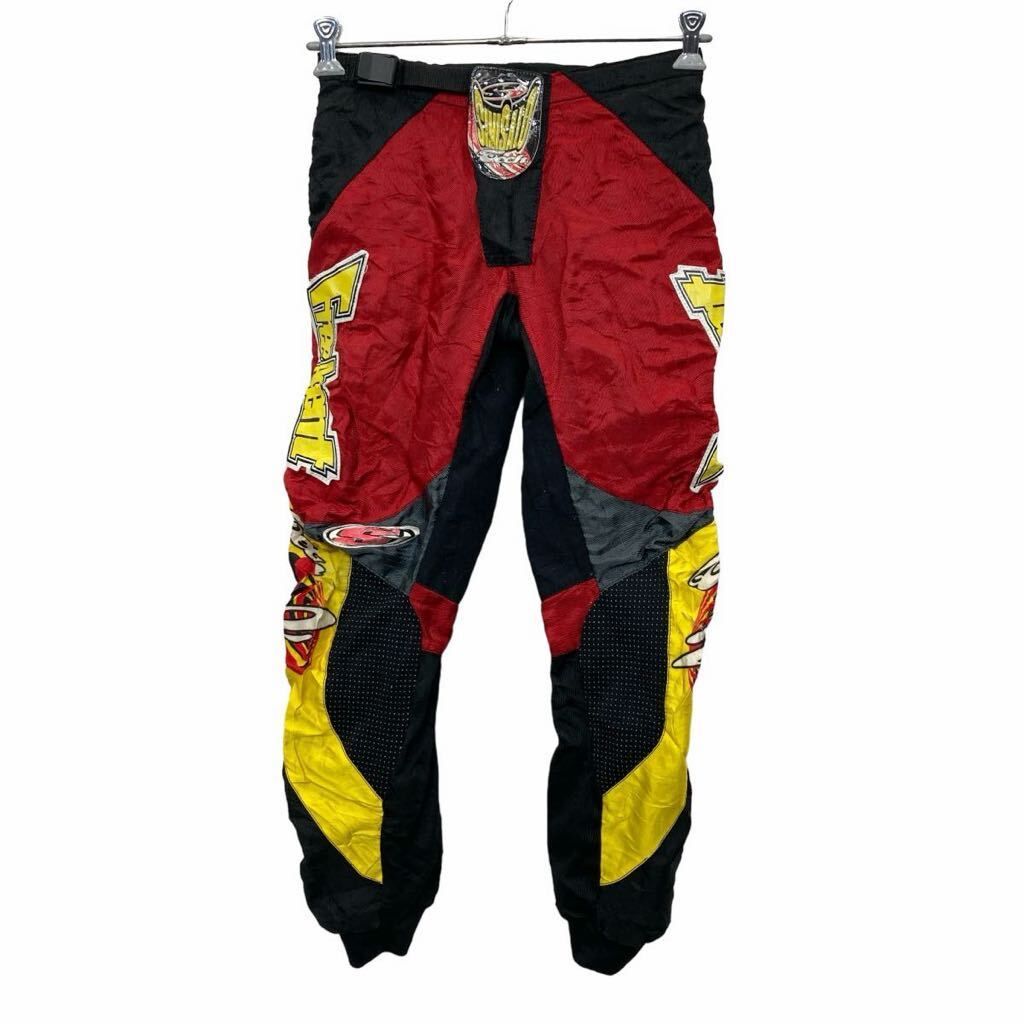 SINISALO モトクロスパンツ W30 レーシングパンツ ブラック レッド 古着卸 アメリカ仕入 2406-432