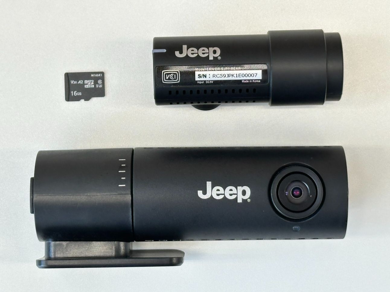中古 Jeep DR-SJP1 フルHDドライブレコーダー Jeep 純正 前後 ドライブレコーダー ERN DR-SJP1 ドラレコ DR