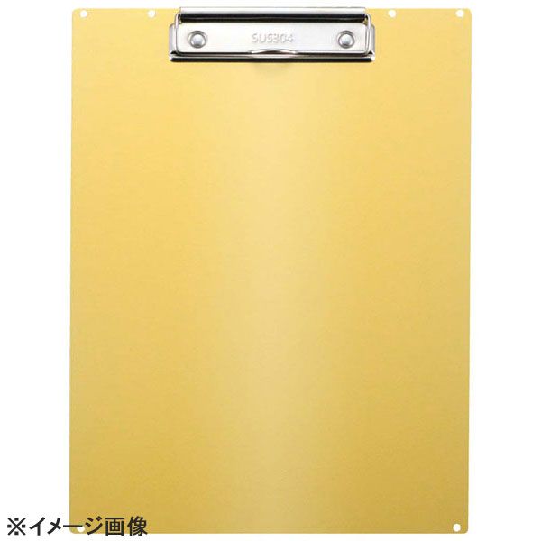 ステアアルミクリップボードA4タテKNA-503-OGオレンジゴールド