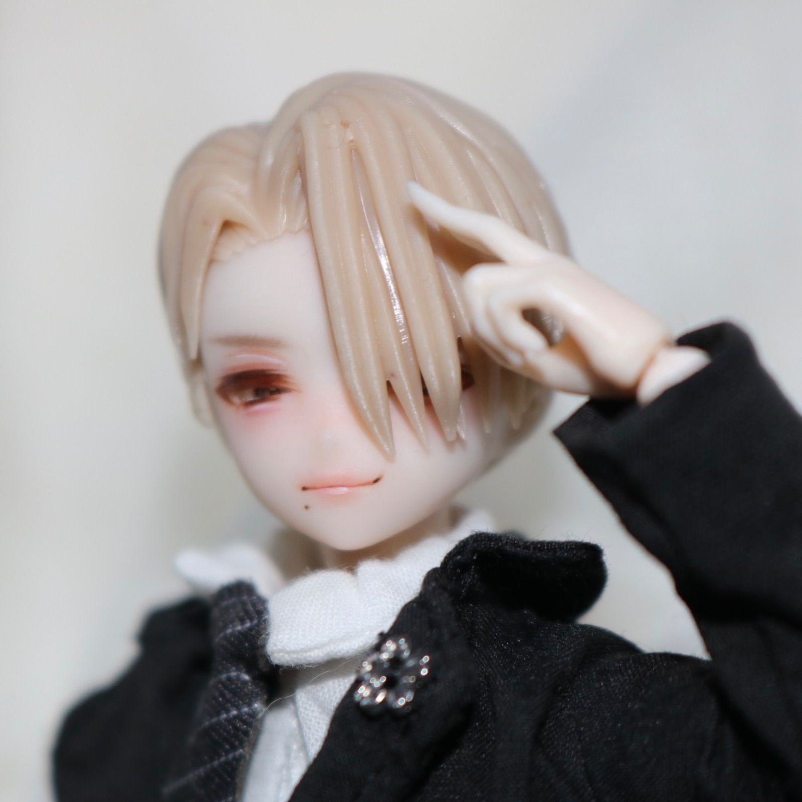 086 シチリアの追憶 対応 カスタムフェイス オリジナルアイ ヘアパーツ お兄さんヘッド使用