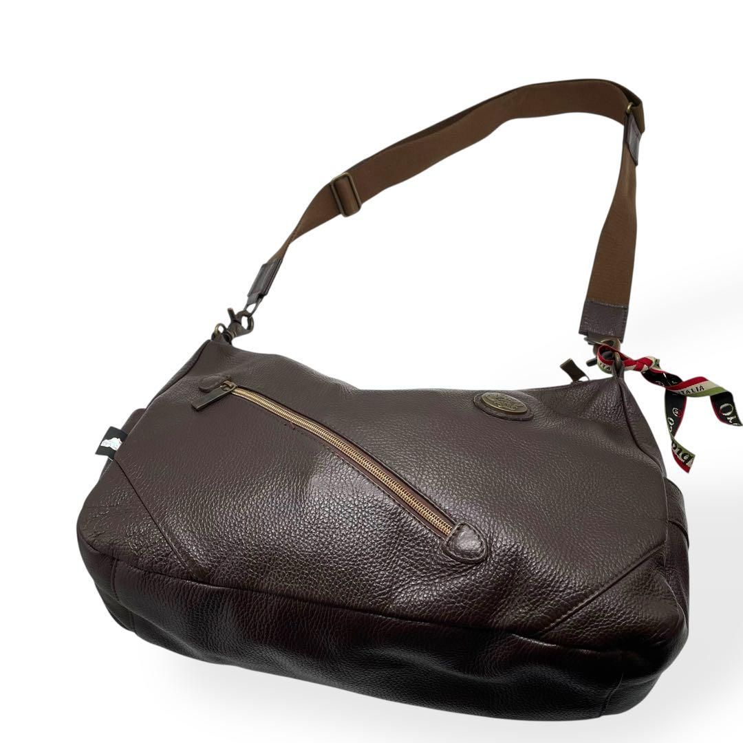 未使用級 orobianco 2way ショルダーバッグ ハンドバッグ レザー